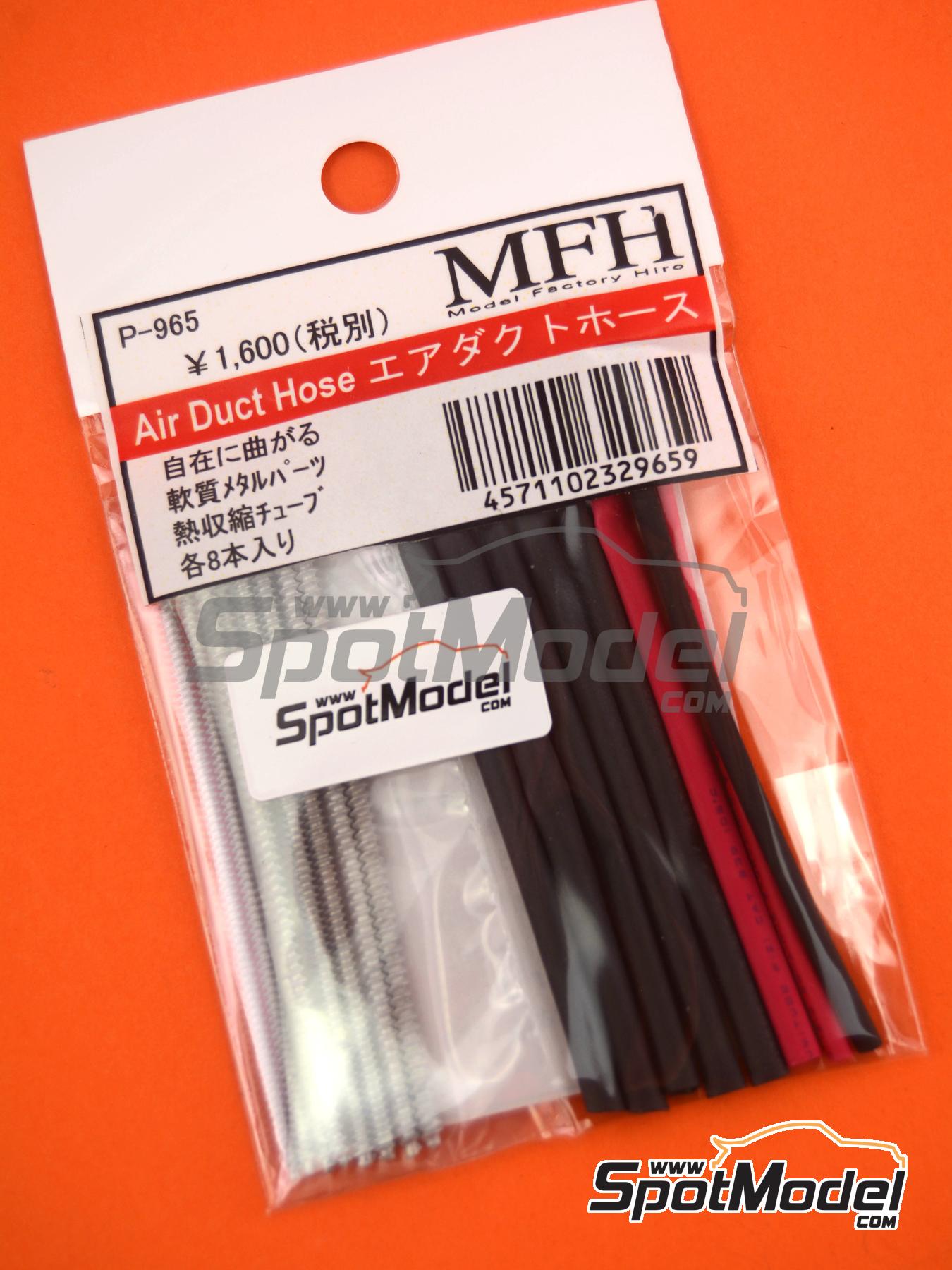 Model Factory Hiro P965: Pipe - Air Duct Hose set - 8 units (ref